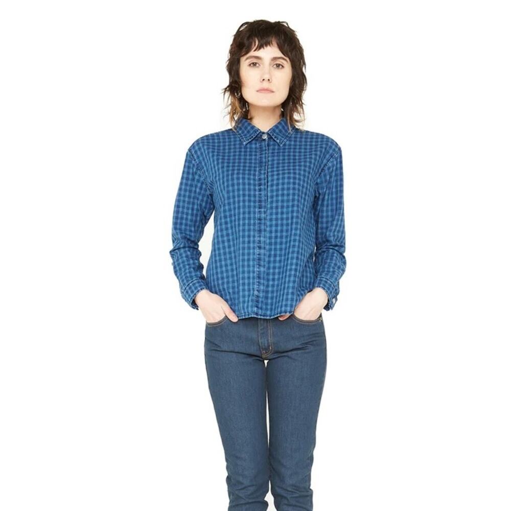 Free People x Sandrine Rose - NWT Gingham Button Down